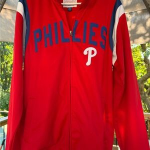 Official MLB Phillies Men’s Track Sports Jacket.  Size Medium.